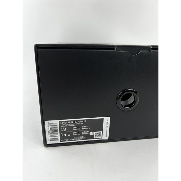 Nike Dunk High X AMBUSH Flash Lime Men's Size 13 Sneakers Green Black CU7544-300 - Picture 4 of 11